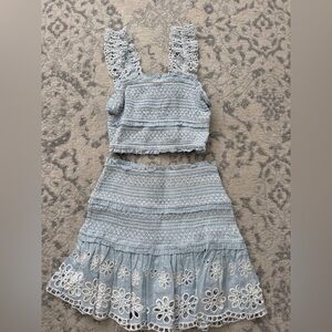 SAYLOR Blue and White  2 piece set